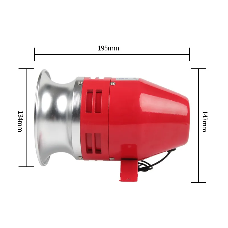 Сверхмощная моторная сирена MS-390 12 В, 24 В, 220 В, автомобильная воздушная рейдовая сирена, звуковой сигнал для автомобиля, грузовика,