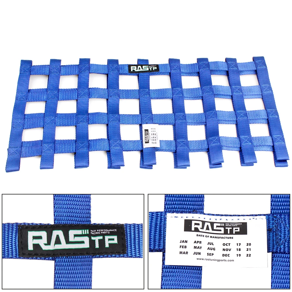 RASTP-Universal 23,6"x23,6" Nylon Rennwagen Fensternetz Auto Rallye Rennsicherheitsausrüstung RS-BAG053 – Detail 5