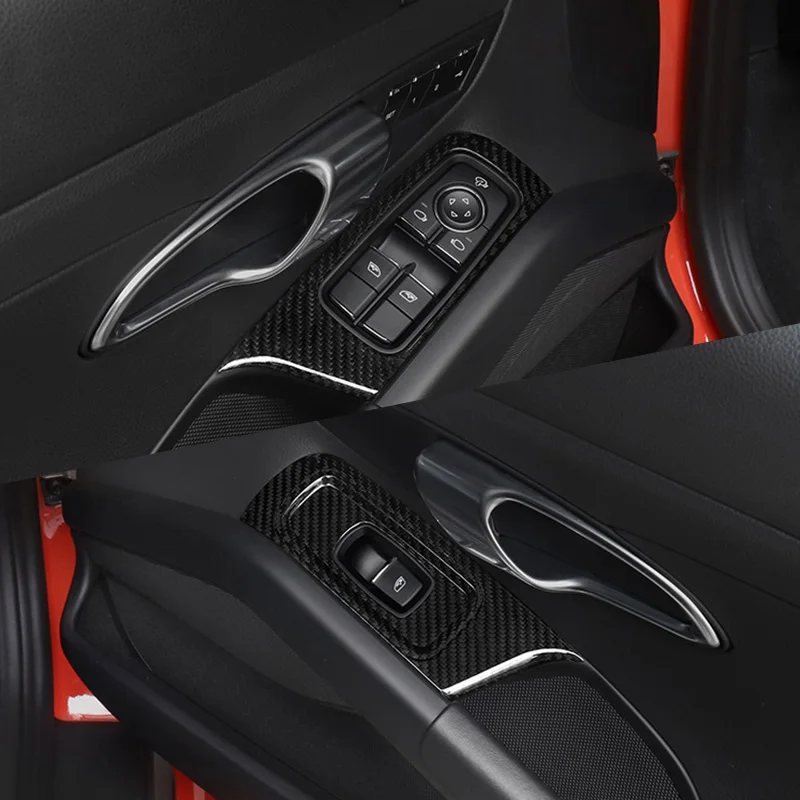 

Auto Window Lift Control Panel Decoration Cover Car Sticker For 2014-2020 Porsche 718 Interior Accessories Styling Modification
