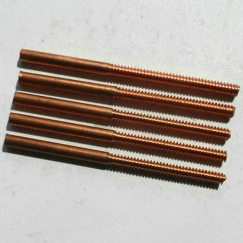 Haste de rosqueamento da linha do eletrodo da faísca do cu do metal do unc 2-56/6-32/unf3/8-24