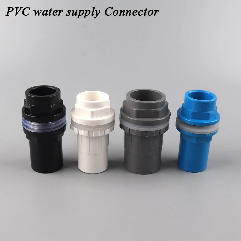 

10Pcs PVC Pipe Connector 20 25 32 40 50mm Fish tank water connection Garden irrigation aquarium water supply tube Plastic union