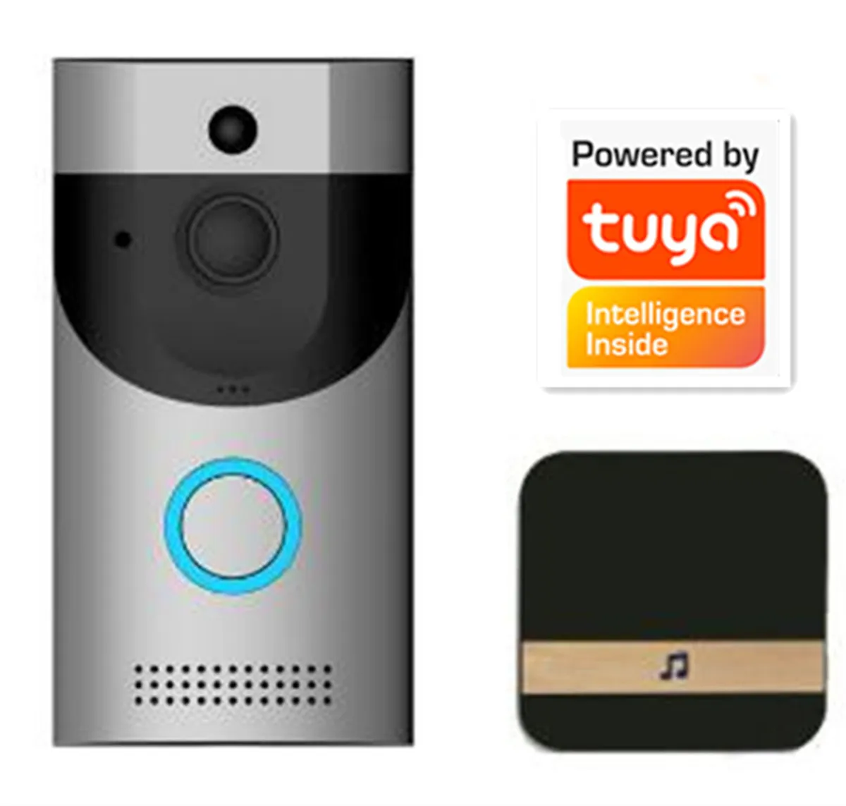 Anytek 2MP 1080P Tuya APP รีโมทคอนโทรลไร้สาย WIFI Doorbell Visual Viewer Intercom ประตูโทรศัพท์ IP กล้อง chime