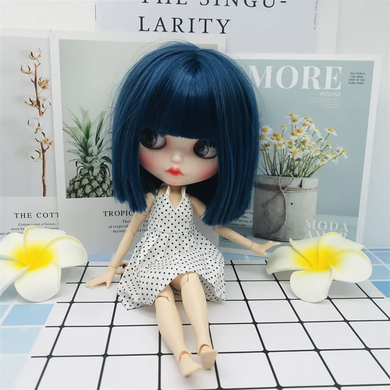 Nowy 1 sztuk chusta Polka Dot Pure Color Sexy sukienka Sling 30cm lalki Blyth ubrania dla Barbie blythe Azone BJD 1/6 sukienka dla lalek do