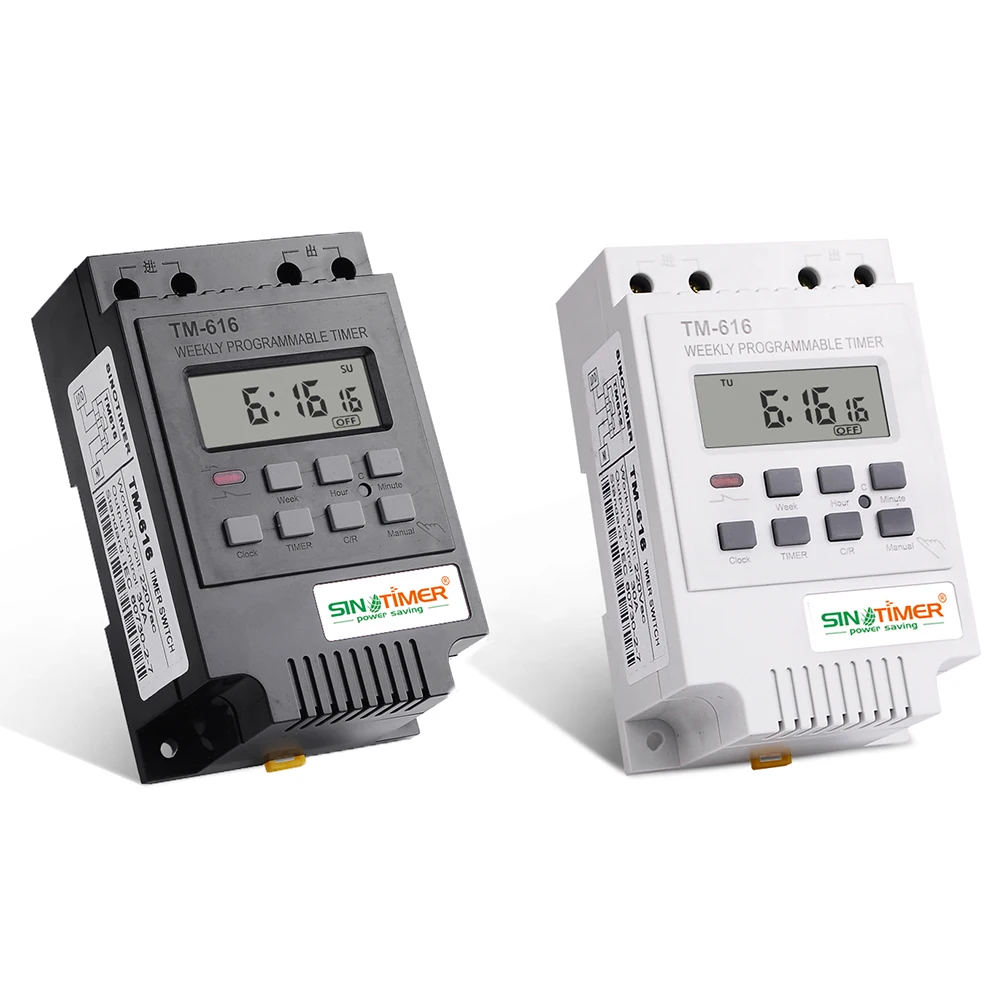 Heavy Load 30A Time Relay 7 Days Programmable Digital Timer Switch Relay Control Time 220V 230V AC Din Rail Mount