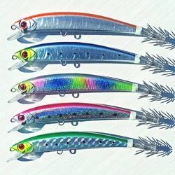 5pcs 14cm/23g  sinking octopus jig squid jigs fishing squid lures Hard fishing lure strong fishing hook