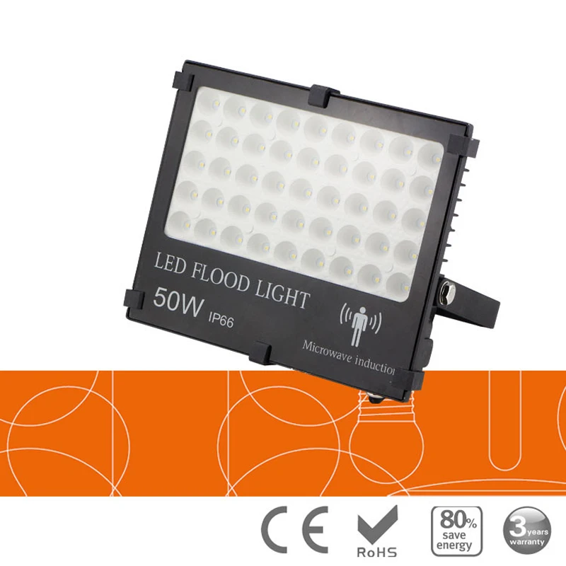 

Untrathin LED Flood Light 50W 100W Microwave Radar Induction Motion Sensor Spotlight Outdoor Lighting