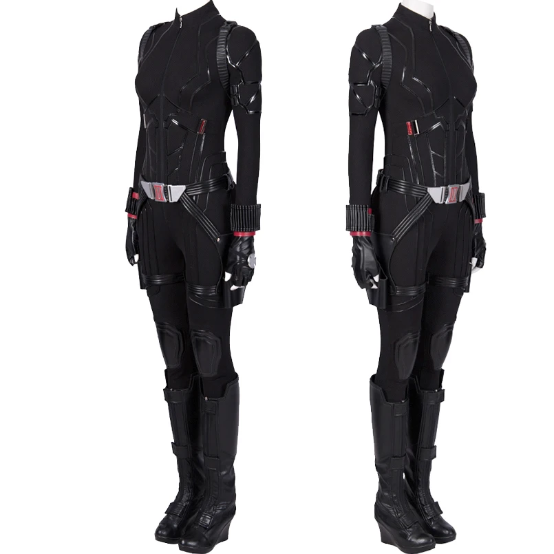 Superheroes End Game Widow Natasha Romanoff Cosplay Costume Adult Women Outfit Halloween Party Clothing Full Props 