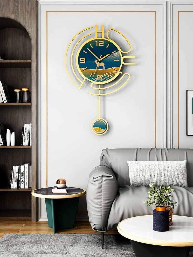 

Luxury Large Gold Wall Clock Modern Design Nordic Large Wall Clock Living Room Modern Design Silent Relogio Clock Mechanism