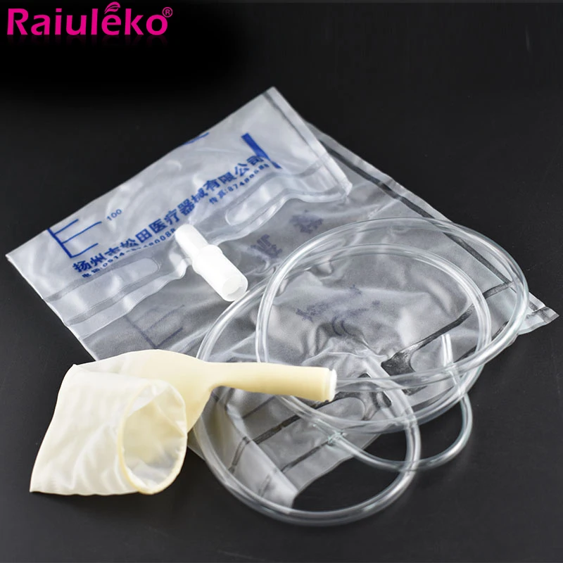 Hypo-allergenic Older Men Silicone Urine Collector Bags Adults Urinal Urine Catheter Bags Male Toilet Bed Incontinence Patient