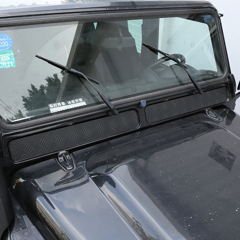 For 2004-2018 Land Rover Defender 110 130 front windshield lower trim panel, automotive exterior accessories