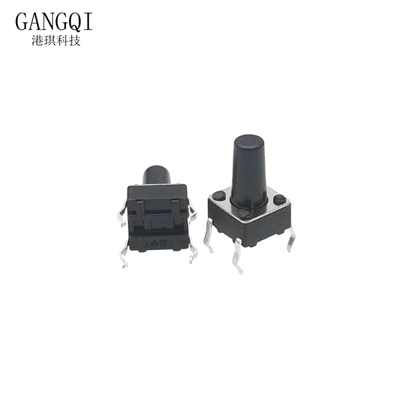 50PCS 6*6*4.3mm 5mm 6 7 8 9 10 11 12 13 14 15 16 17 6X6 4Pin Tactile Tact Push Button Micro  Touch switch mini DIPSwitch