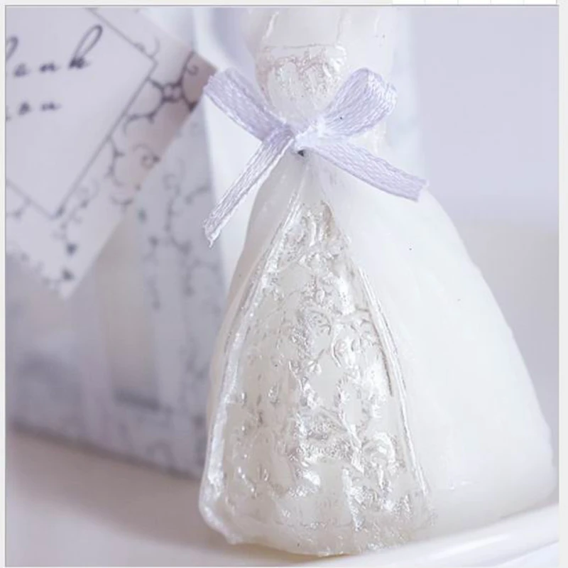 Bridal Dress Candle Favors, Wedding Gifts for Guest, 20 PCs/Lot