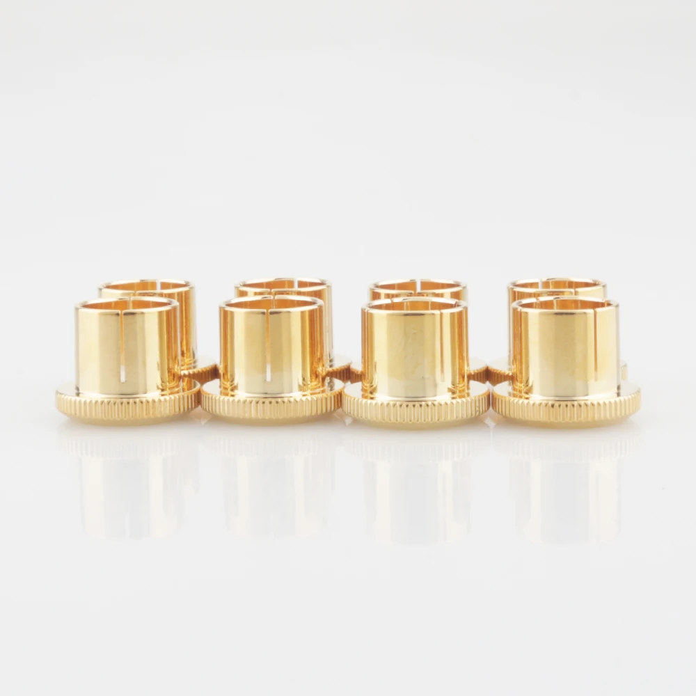 12pcs Noise Stopper 24K Gold Plated Copper RCA Plug Caps Top Quality  under inset