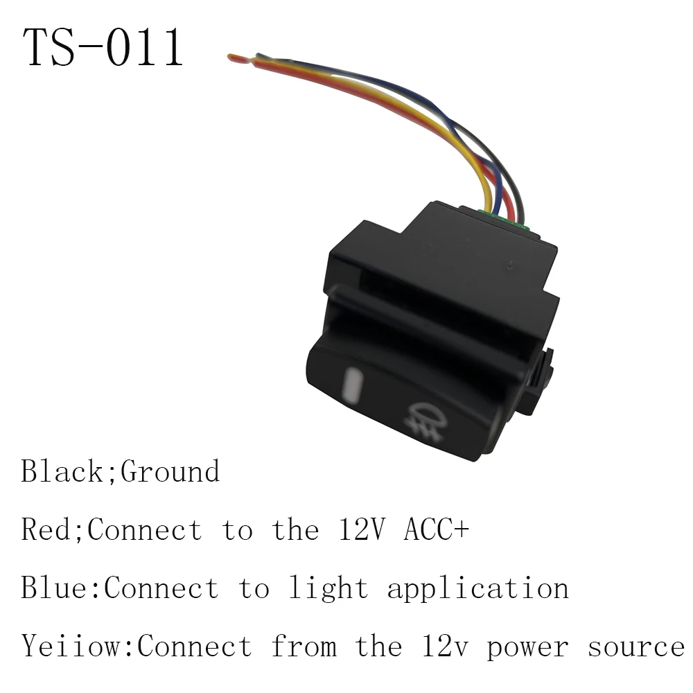 1Pcs Car fog light switch For Renault with Cable 5 Pin On-Off Button Automobile FogLamp Switches TS-011