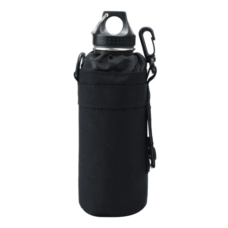 550ml Tactical Water Bottles Pouch Bag Outdoor Sports Camouflage Drawstring Portable Water Bottle Pouch Holder