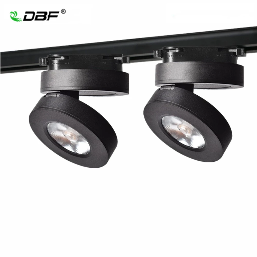 

[DBF]Ultra-thin 2 Wires 3W 7W 5W Rail Track Fixture COB Rail Spotlight LED Track Light AC220V Black/White Guide Rail Track Light