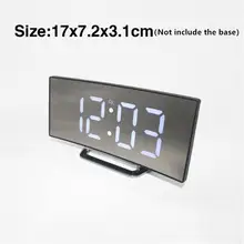Mirror Digital Alarm Clock with Temperature and Date #3
