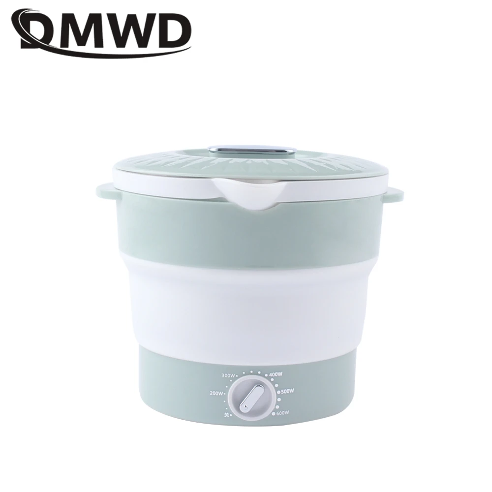 Household Dorm Electric cooker Foldable cooking pot Portable Travel Camping Water Boiler hot Pot Soup Noodles Cooking Appliance