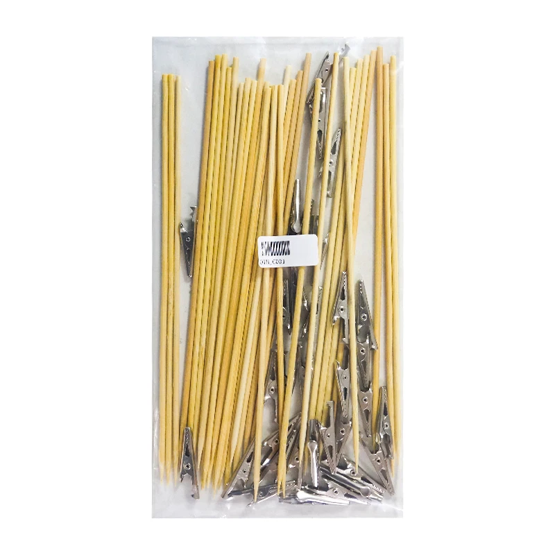 Model tool Steel head clip, bamboo stick, DIY wooden model spraying, color clip 30PCS Model spray painting and coloring clip