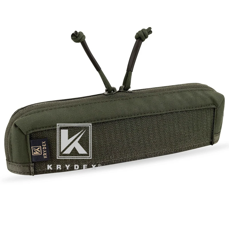 KRYDEX MK3 Chest Rig Double Zipper Insert Pouch Tactical Full Length Chassis Panel Accessories Storage Pocket Ranger Green