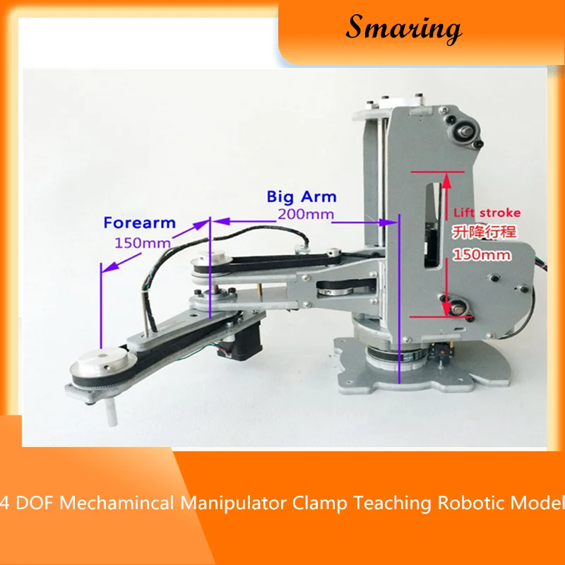 

4 DOF Mechamincal Manipulator Clamp Teaching Robotic Model Experimental Eduational Platform DIY For Arduino