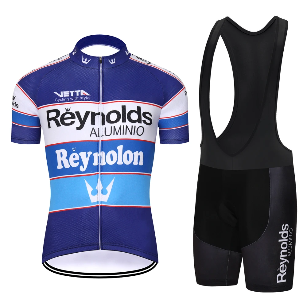 SPEED PEAK Reynolds Men Cycling Jersey Maillot Set Short Polo shirt   Clothing Mtb Bib  Participating Teams Enduro Cycl Clothes