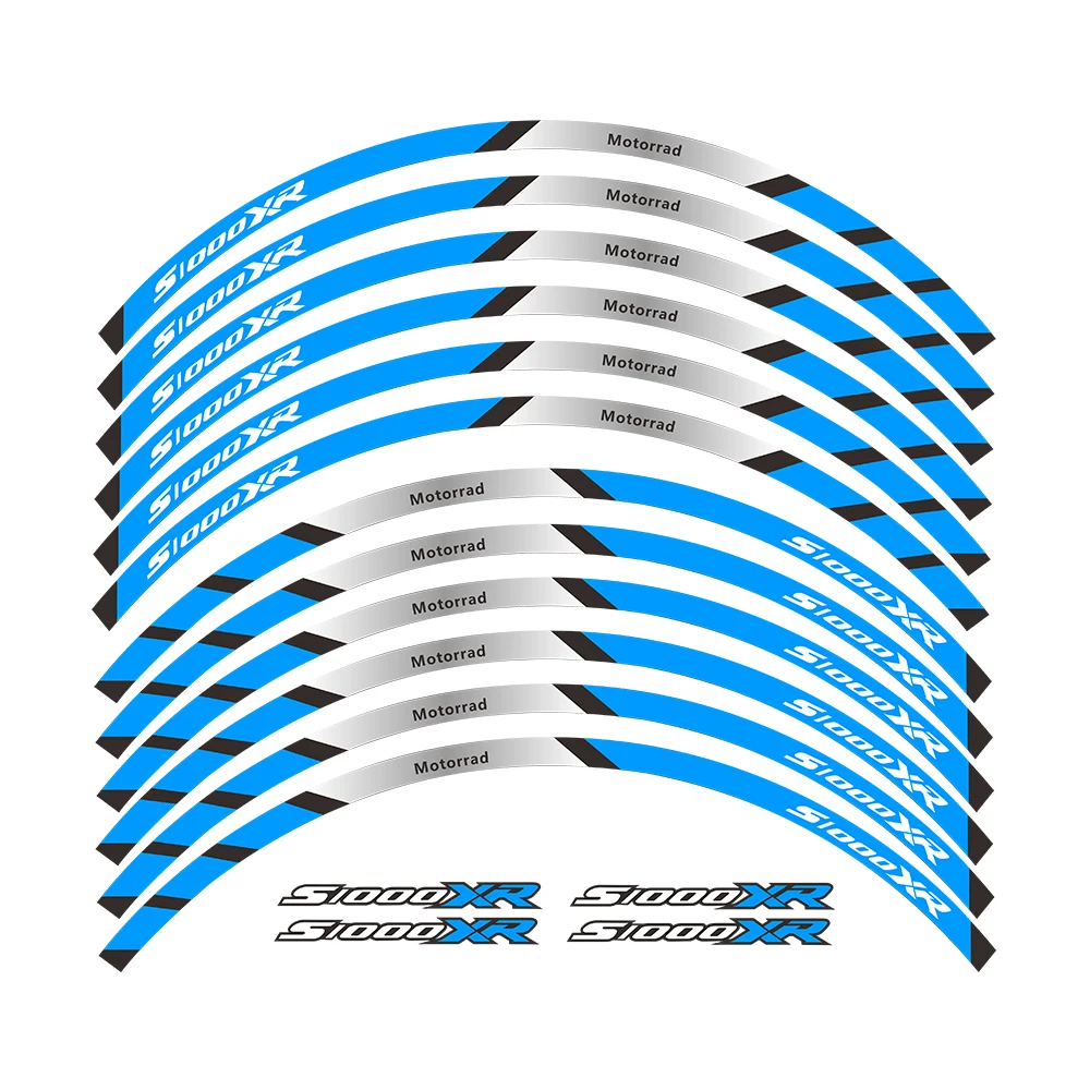 Motocykl przednie i tylne koła krawędź zewnętrzna obręcz naklejka pasek odblaskowy naklejki na koła do BMW S1000XR
