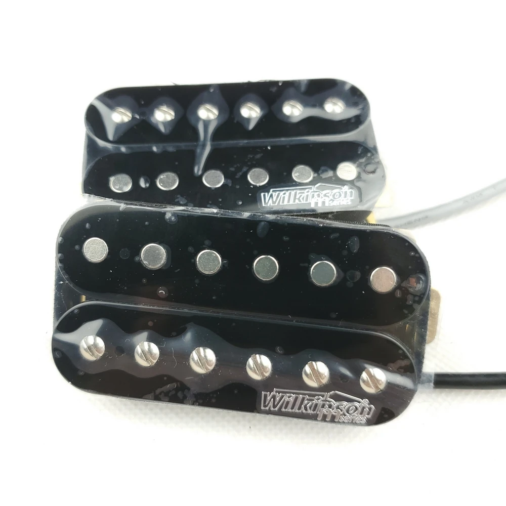 Wilkinson Black open Double coil Electric Guitar Humbucker Pickups WOHHB (Bridge & Neck Pair)