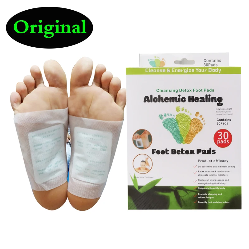 POBRBOM Dropshipping Detox Foot Patch Bamboo Pads Patches With Adhersive Foot Care Improve Sleep  (30 patches+30 pcs Adhersives)