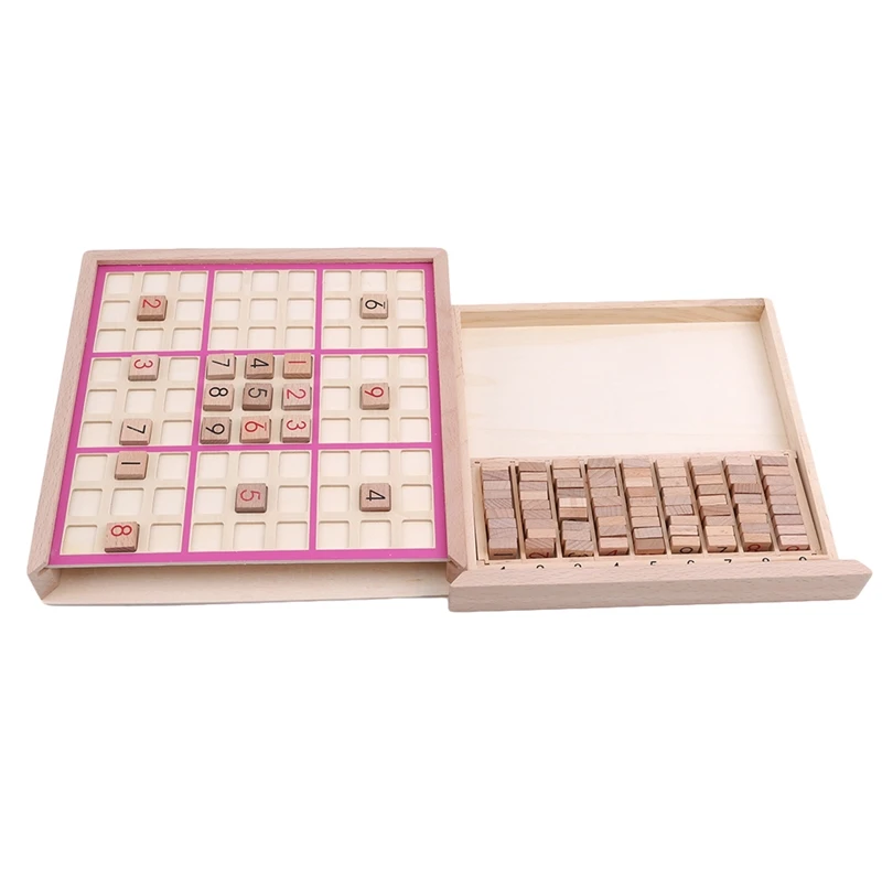 Children Sudoku Chess Beech International Checkers Folding Game Table Toy Gift Learning & Education Puzzle Toys High Quality