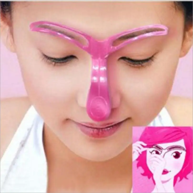 

1 Pcs Magic ABS Eyebrow Stencil Makeup Stencil For The Eye Brow Drawing Template Make Up Guide Tool Shape For Women Beauty T0320