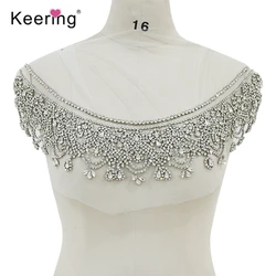 3D Rhinestone Applique for DIY Dress Bling WDP-278 Shiny Crystal Decorations for Clothing Accessories