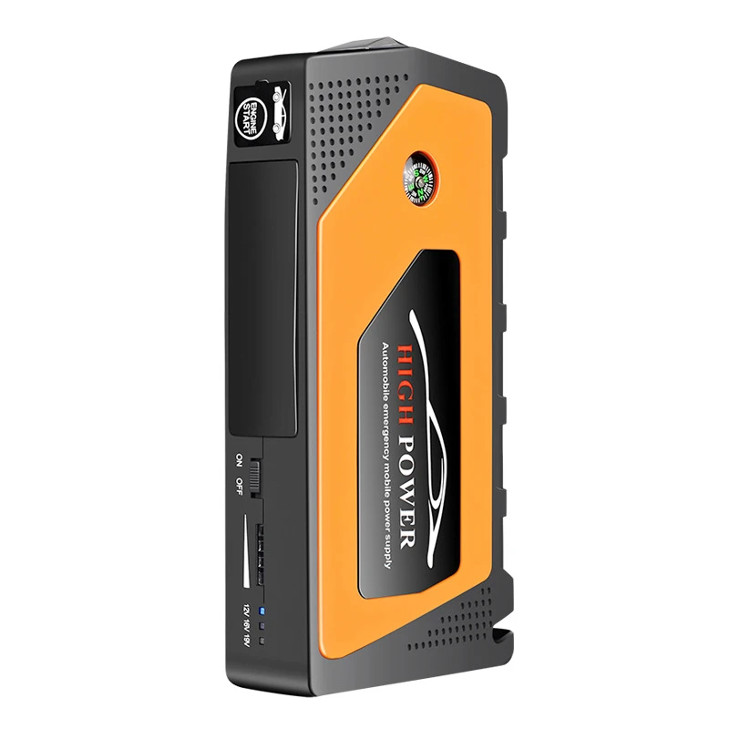 Car Jump Starter Power Bank for Mobile Phones Tablet Portable Starting Device Lighter 4 USB Battery Booster Charger 18000mAh