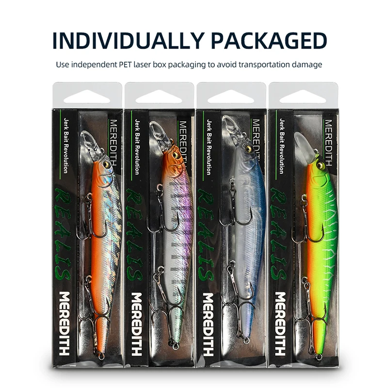 Image 7: MEREDITH ITO SHINER-115SP système de poids d'innovation leurres de pêche supérieurs vairon Wobbler qualité matériel de pêche crochets pour la pêche