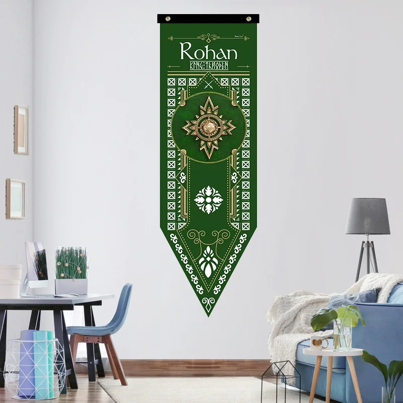 Home Decor Sauron Dark Lord Tower LORs Prequel Flags Arnor Rohan Arthedain Durin Saruman Orcs Flag Banners Decoration Valance