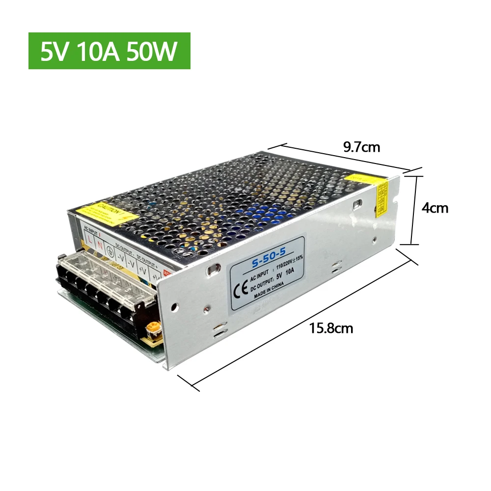 AC 220V To 12 V DC Volt Power Supply 12V 1A 2A 3A 5A 6A 8A 10A 15A 20A AC-DC Switching Power Supply 220V To 12V AC-DC