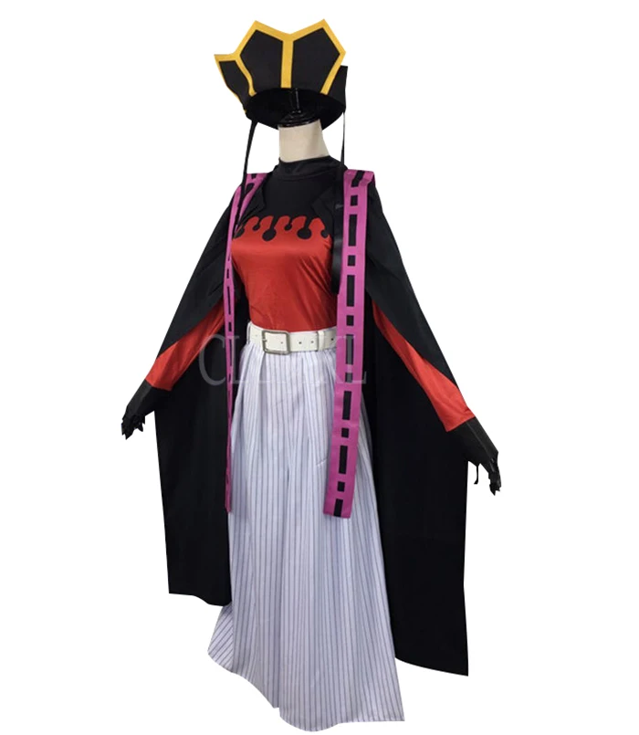 Douma Cosplay vermelho Fantasias, Halloween Uniforme