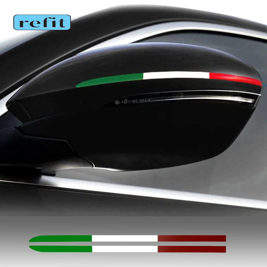 Decoración de espejo retrovisor de coche, pegatina de guirnalda para Alfa Romeo Giulia Stelvio 147 159 giulietta, accesorios de modificación
