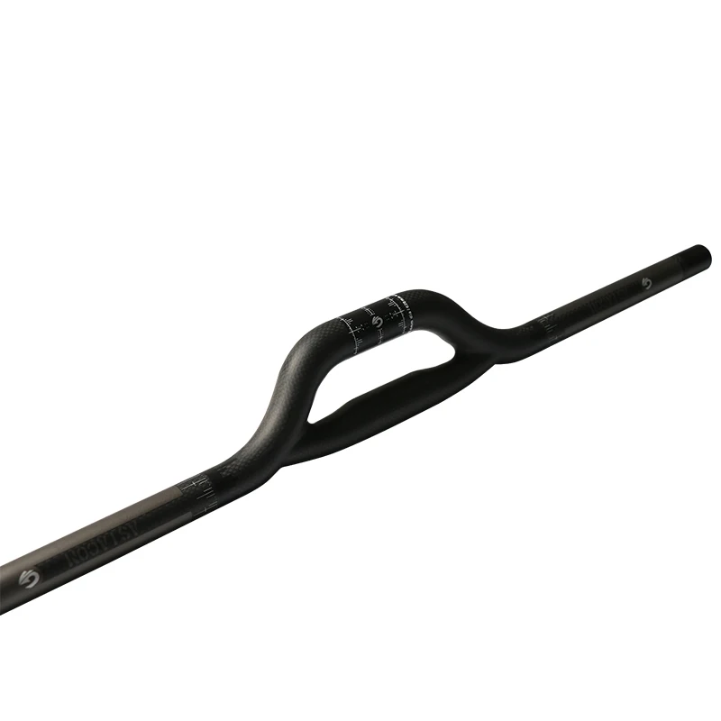 New ASIACOM bike matt 3K full carbon fibre small-bore double-barrelled handlebar carbon bicycle handlebar 25.4/31.8*600-740mm