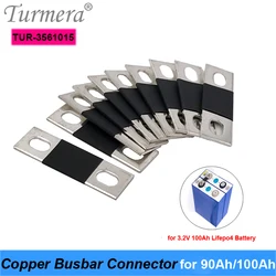 Turmera Copper BusBars Connector for 3.2V Lifepo4 Battery 90Ah 100Ah Assemble for 36V E-Bike and Uninterrupted Power Supply 12V