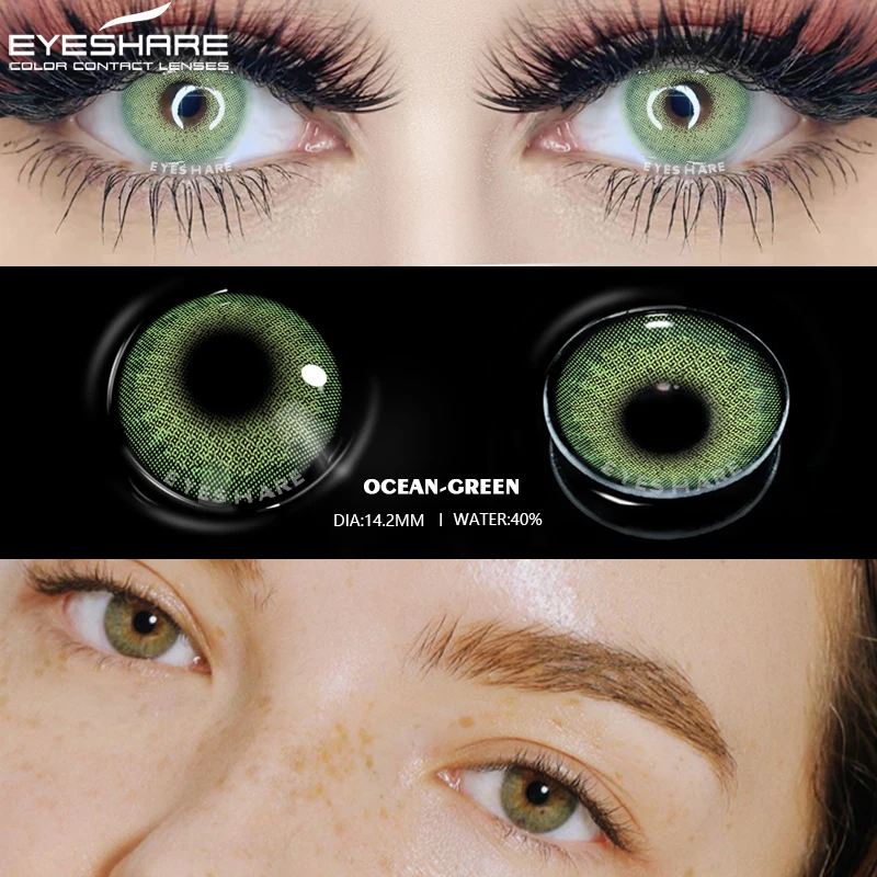 EYESHARE Color Contact Lenses OCEAN Series Colored Lenses for Eyes Cosmetic Contacts Lenses Eye Color Beauty Makeup for Eyes