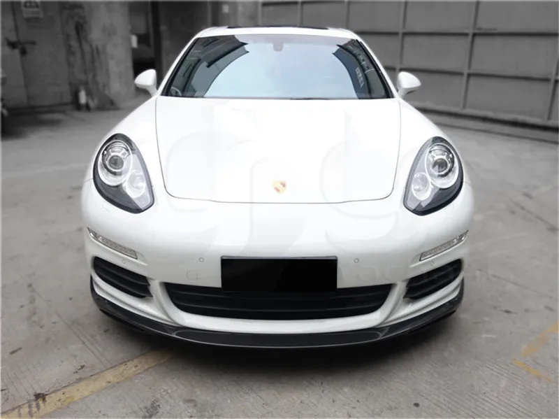 Car-Styling Carbon Fiber Car Front Bumper Lip Fit For 2014-2016 Panamera 970.2 GMT Style Front Lip Splitter