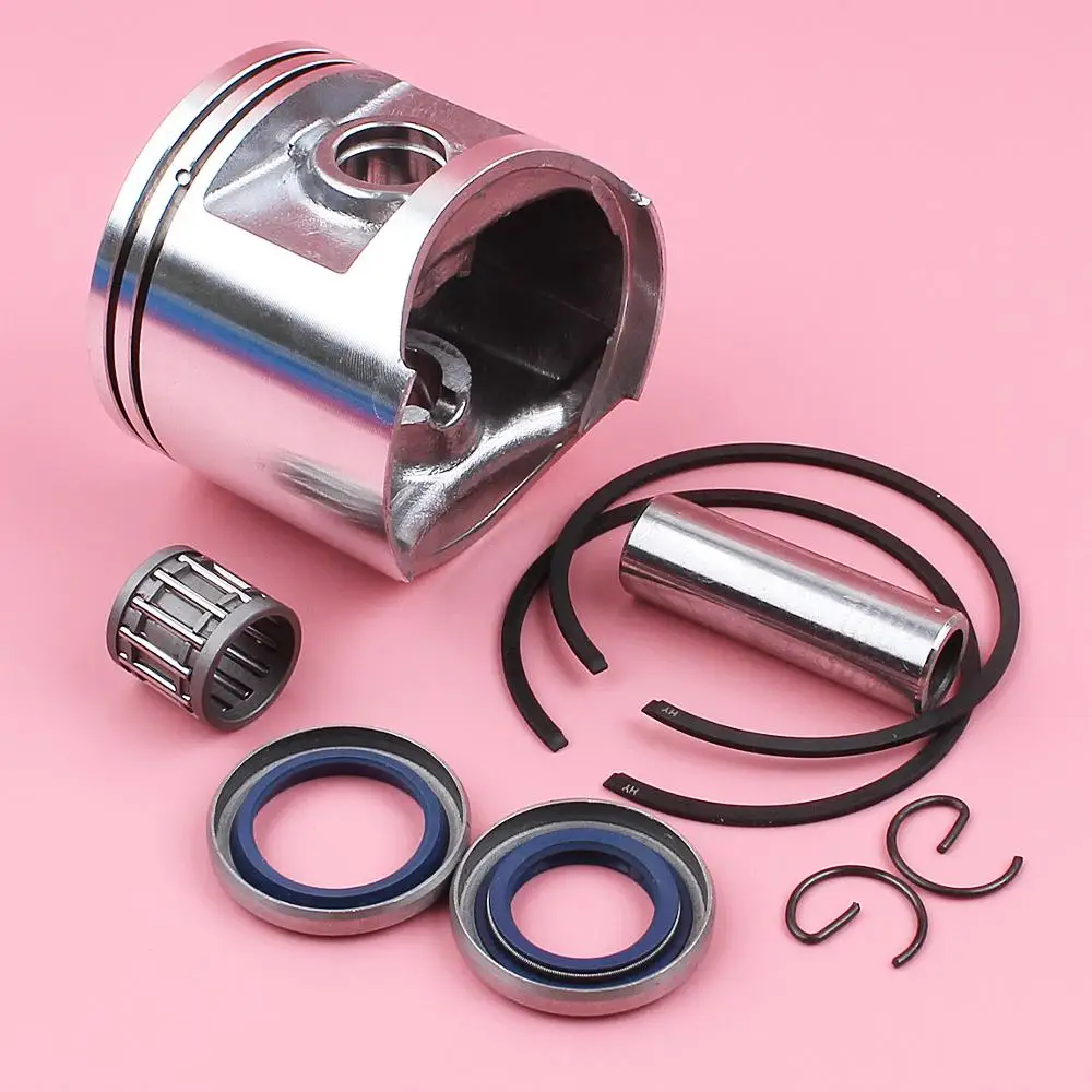 50mm Piston Ring Kit di Tenuta Olio Per Jonsered 2071 2171 CS2171 Motosega 503691271 w Cuscinetto Ad Aghi Spille Anello di Sicurezza