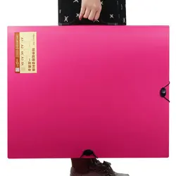 Large File Storage A2 Paper Organizer Ring Binder Folder Transparent 20 Pocket Sleeves Display Book For Drawing Paper Storage