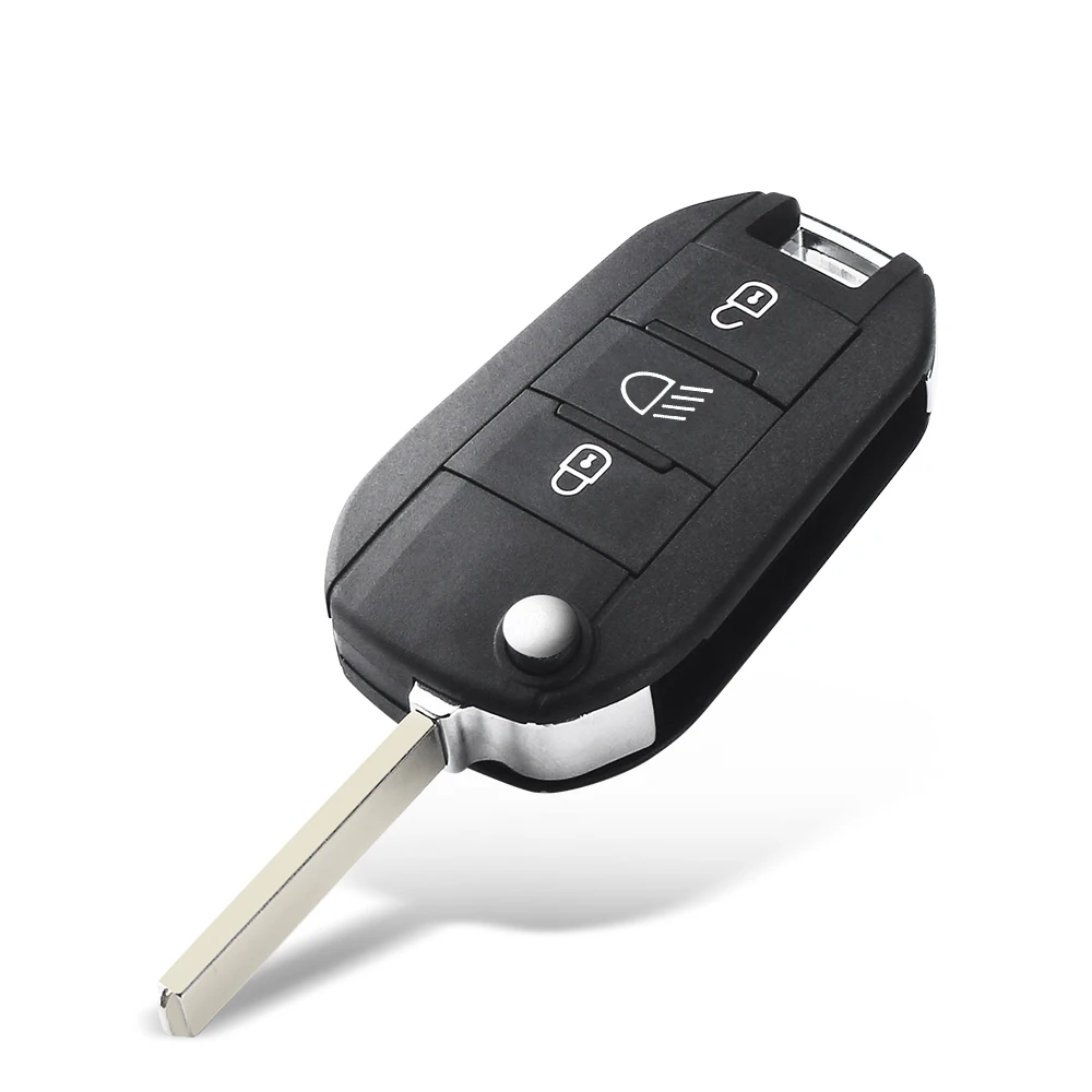 KEYYOU Fernbedienung Auto schlüssel Flip HU83 VA2 Für Peugeot 508 208 2008 308 3008 5008 Citroen C3 C4 C4L Elysee 3 tasten Auto Schlüssel Shell