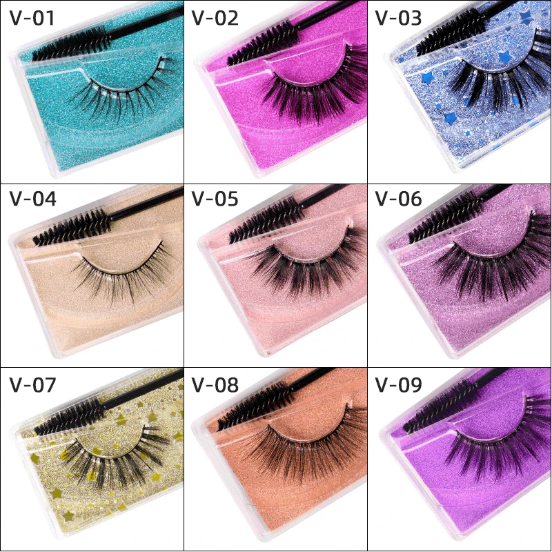 3D False 33mm mink lashes eyelashes Whole pair of 1 pair of plastic cotton wire terrier eyelashes, Long natural eyelashes.