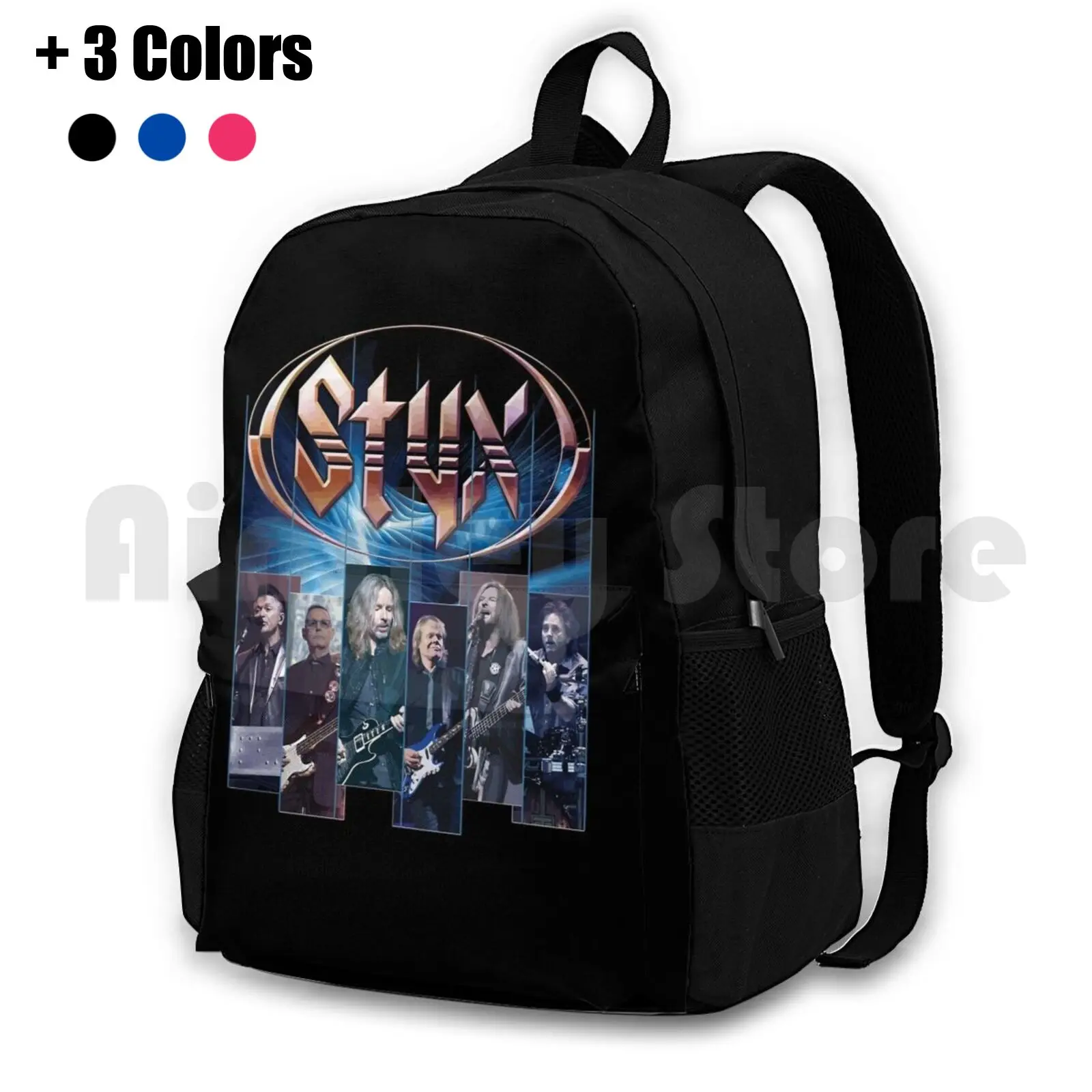 Mengarang Outdoor Hiking Backpack Riding Climbing Sports Bag Band Marching Band Styx Band Babe Styx Band Cover Styx The Man The