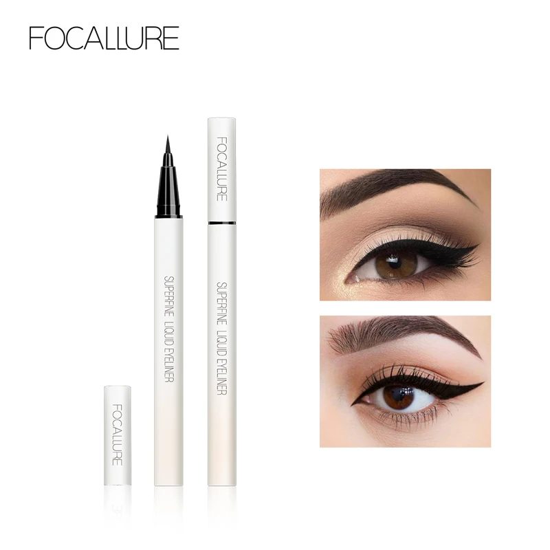 Focallure Liquid Waterproof Eyeliner Pencil Makeup Soft Black Long Lasting Women Extra FineProfessional Eyes Liner Cosmetics