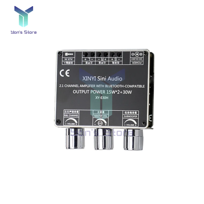 XY-E30H E30H 2.1 Kênh BLE Âm Thanh Bộ Khuếch Đại Công Suất Mô-đun Cao Âm Thấp Bass Siêu Trầm Âm Thanh Bộ Giải Mã
