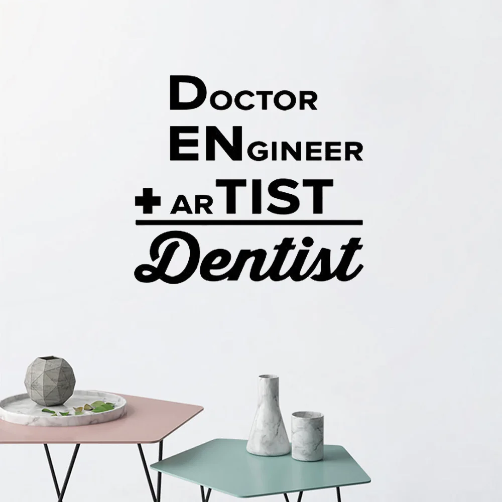 

Teeth Dentistry Wall Stickers Vinyl Wall Decals Addition Dentist Dental Clinic Decor Tooth Wallpaper Bathroom Quote Decal